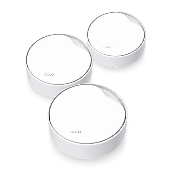 Wireless Router | TP-LINK | Wireless Router | 3-pack | 3000 Mbps | Mesh | Wi-Fi 6 | 1x10/100/1000M | 1x2.5GbE | DHCP | DECOX50-POE(3-PACK)