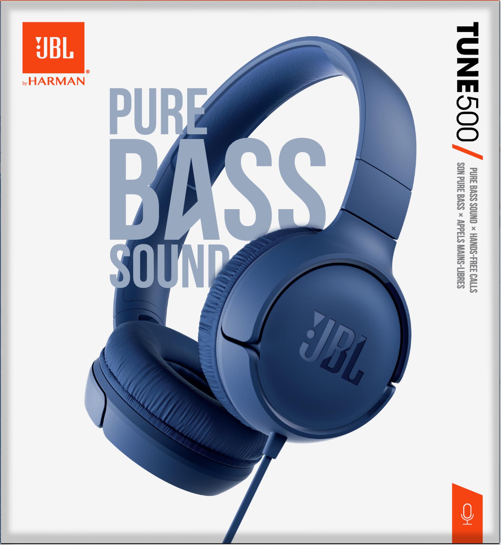Гарнітура T500 BLUE JBL JBLT500BLU дивитися зображення № 3