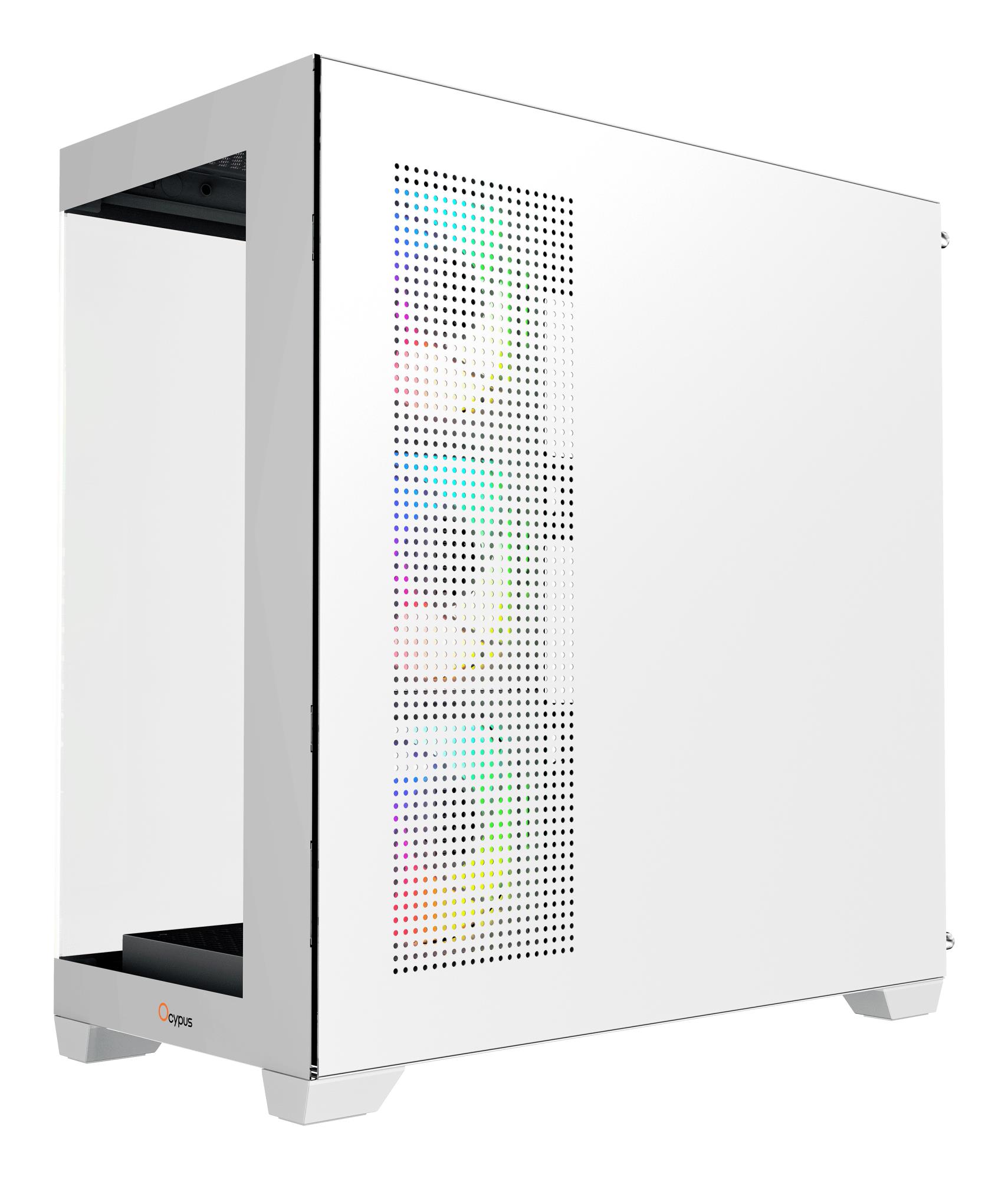Корпус для компютера ATX W/O PSU GAMMA C72 WH ARGB (GAMMA-C72-WHD400XX-GL) OCYPUS на малюнкі №4