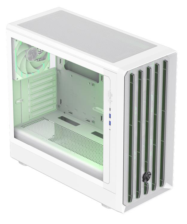 Корпус для компютера ATX W/O PSU CLAW 460 WH GAMEMAX на малюнкі №7