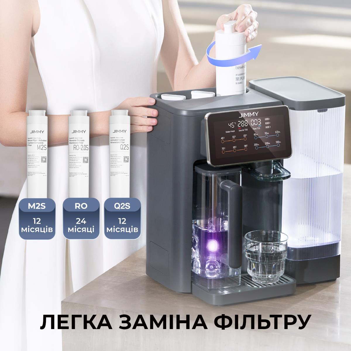 Очищувач води 3 в 1 (пуріфаєр) зі зворотнім осмосом та УФ знезараженням JIMMY R9 на малюнкі №10