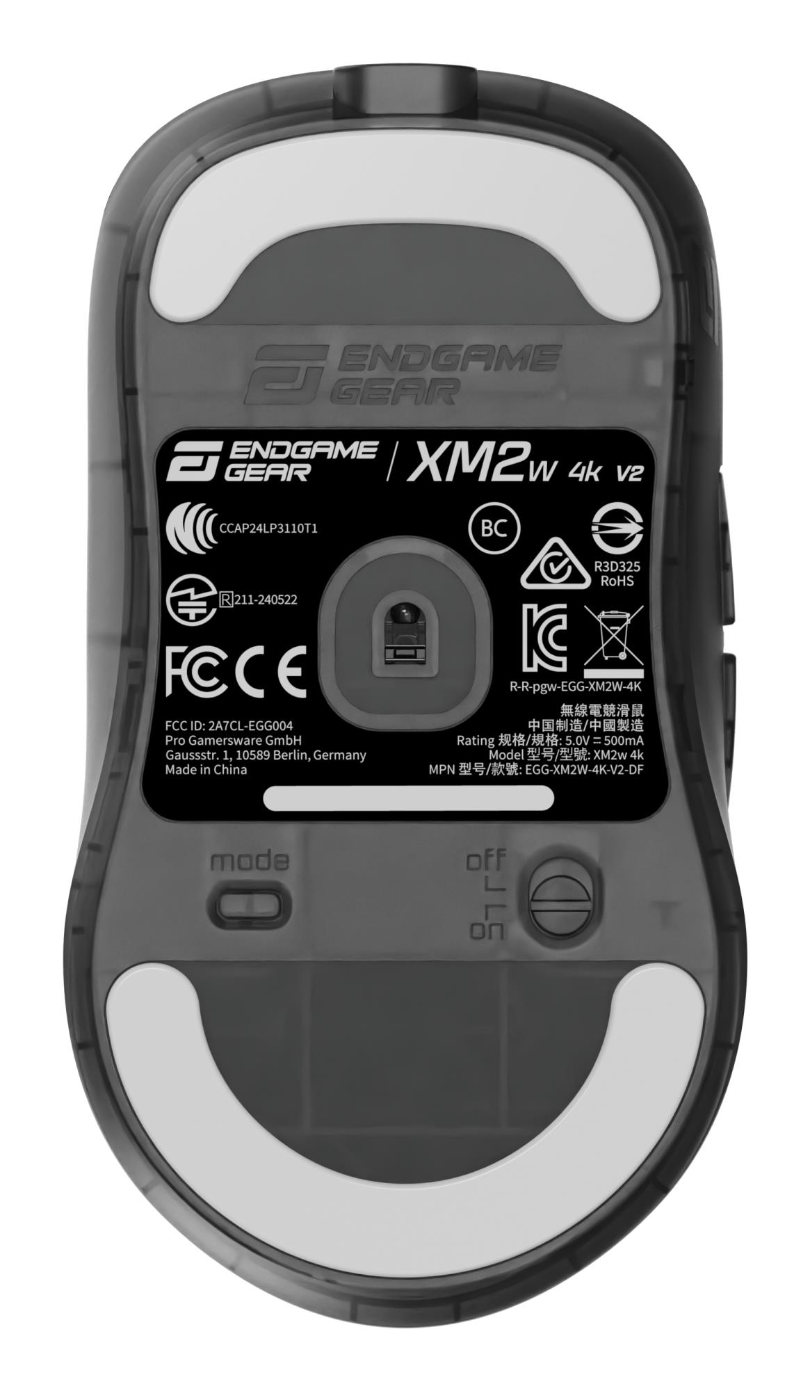 Миша ігрова бездротова Endgame Gear XM2w 4k v2, чорний (прозорий) на малюнкі №10