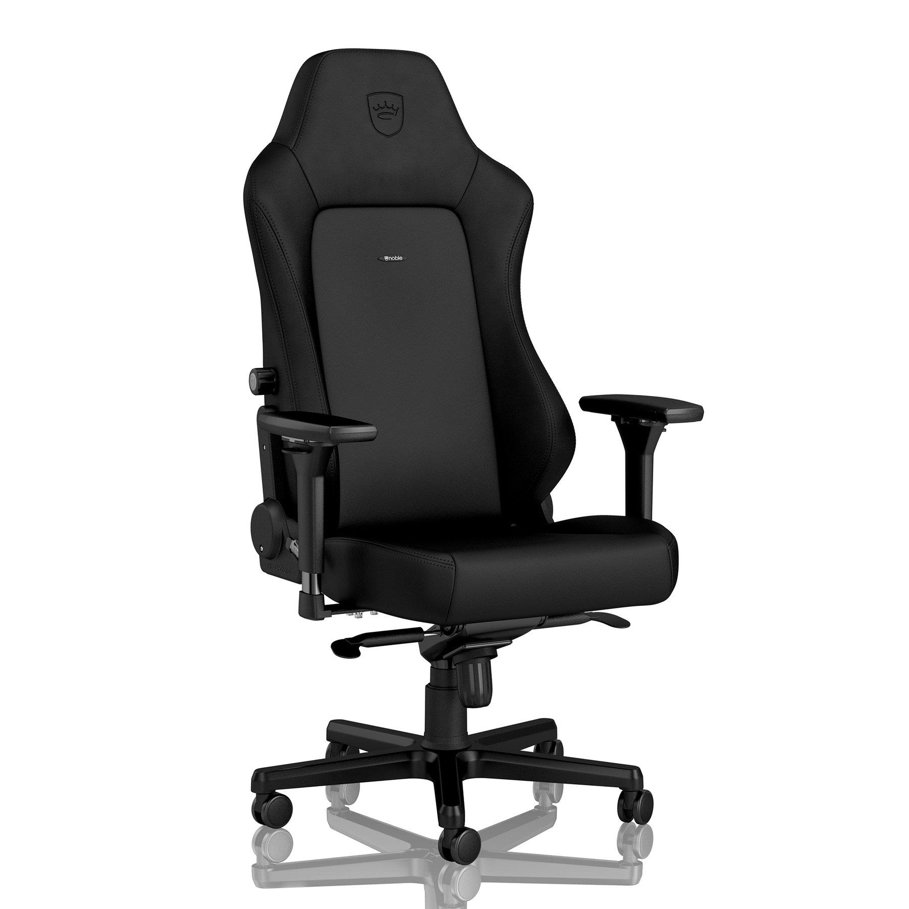 Ігрове крісло Noblechairs HERO високотехнологічна штучна шкіра, чорний на малюнкі №1