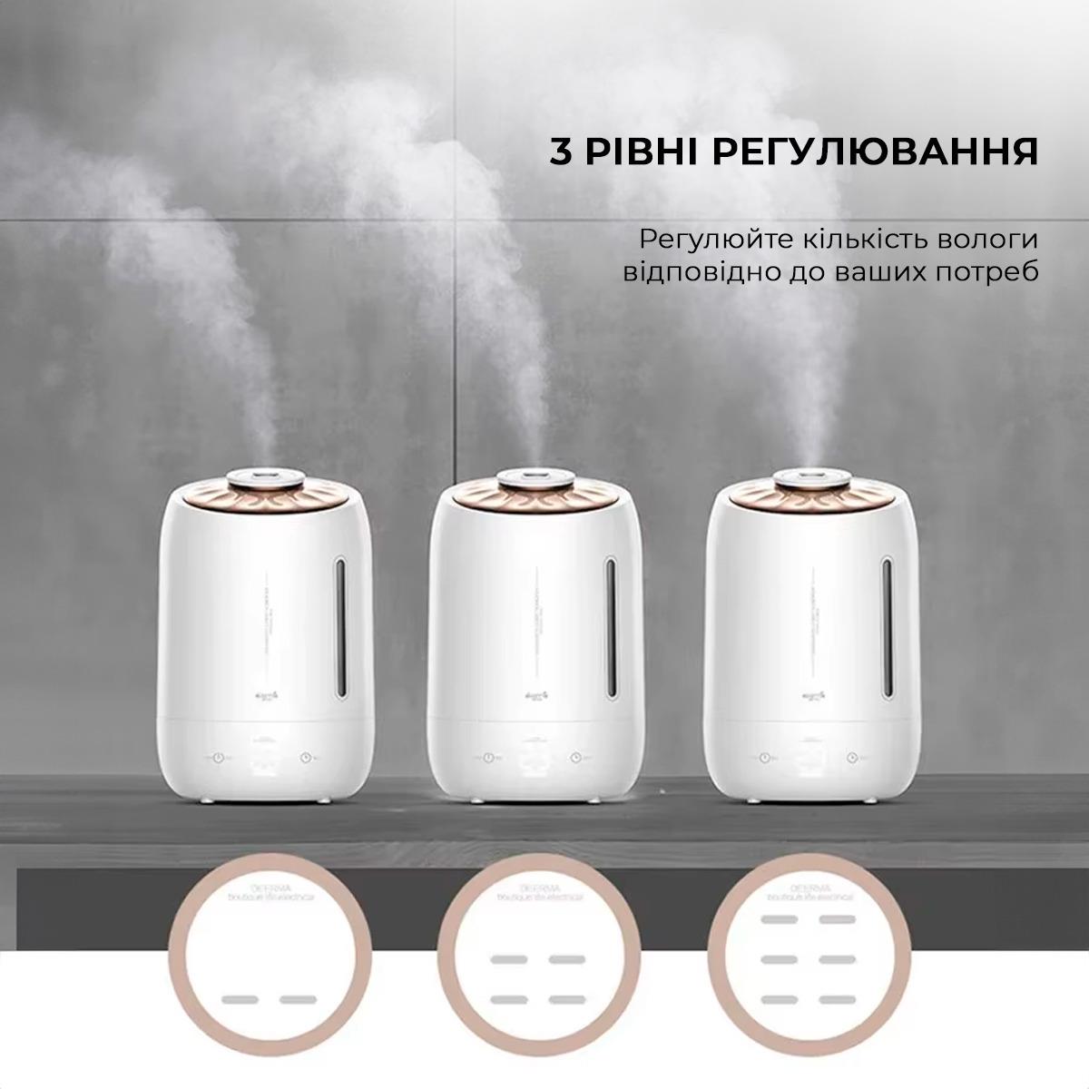 Зволожувач повітря Xiaomi Deerma 5L White DEM-F600 (Білий) дивитися зображення № 12