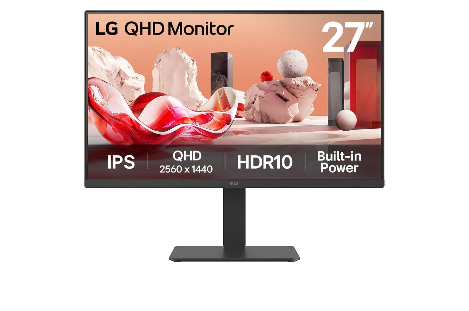 LCD Monitor|LG|27 "|2560 x 1440 pixels|Quad HD|Native aspect ratio 16:9|LCD|Flat|27BA54QB-B
