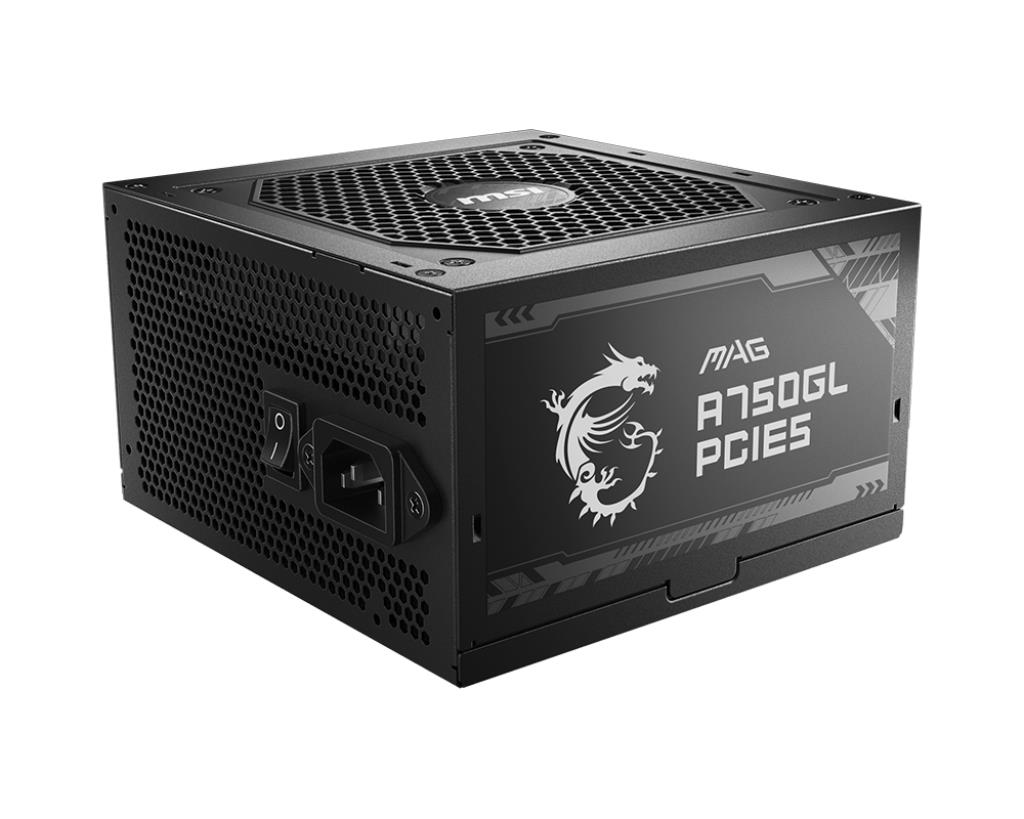 Блок живлення ATX 750W MAG A750GL PCIE5 MSI на малюнкі №1