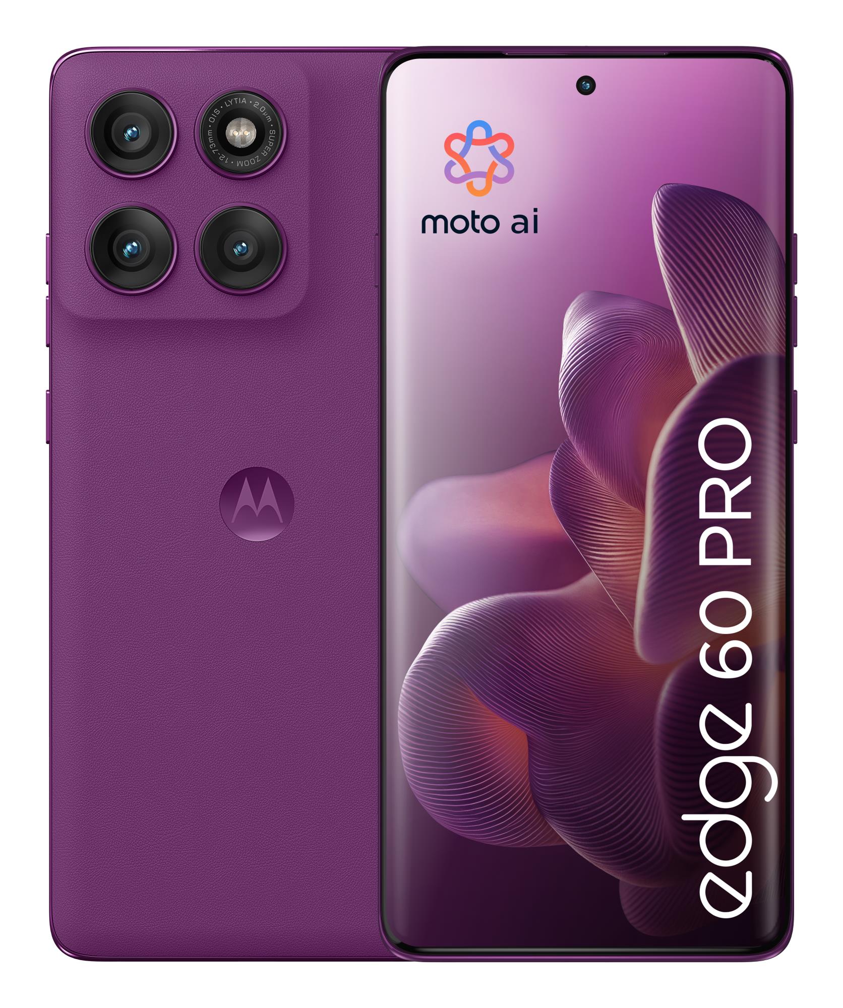 Мобільний телефон MOTO EDGE 60 PRO 8/256 SparklingGrape PB7X0089RS MOTOROLA