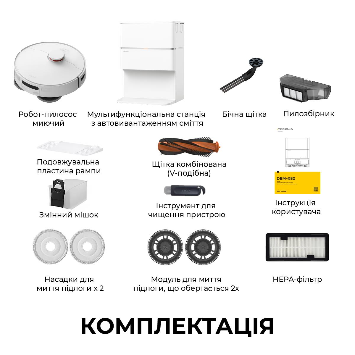 Робот-пилосос X80 DEM-X80 DEERMA на малюнкі №12