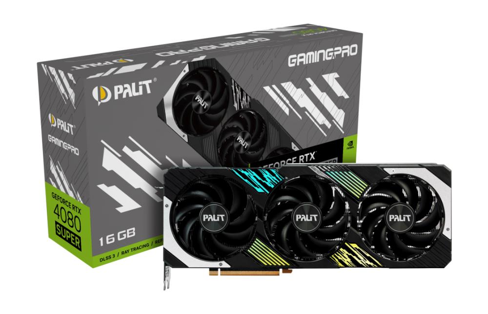Graphics Card|PALIT|NVIDIA GeForce RTX 4080 SUPER|16 GB|GDDR6X|256 bit|PCIE 4.0 16x|GPU 2550 MHz|Triple slot Fansink|NED408S019T2-1032A