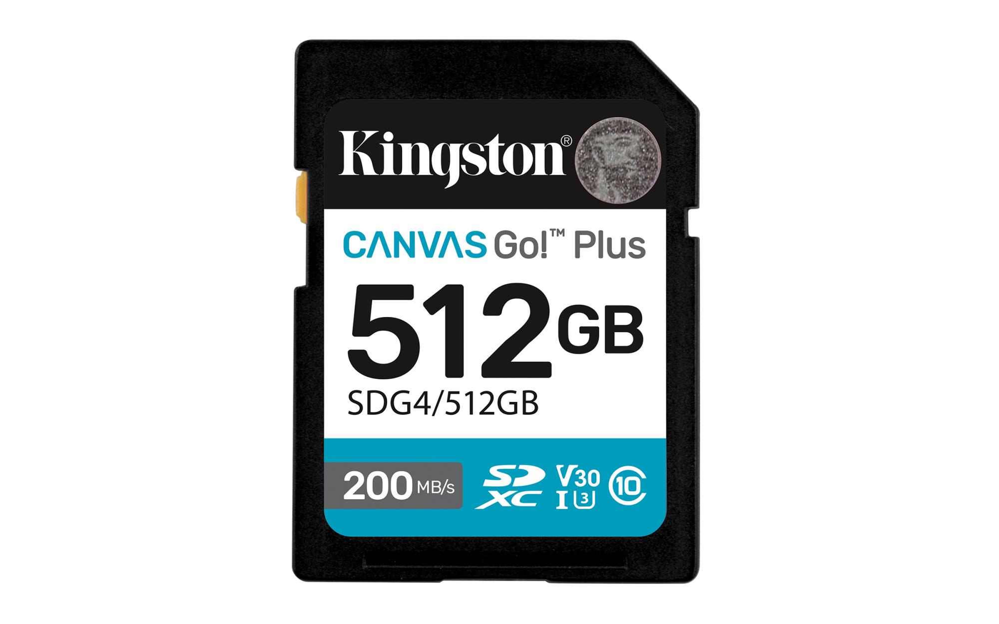 Memory Sdxc 512 GB Uhs-i/SDG4/512 GB Kingston