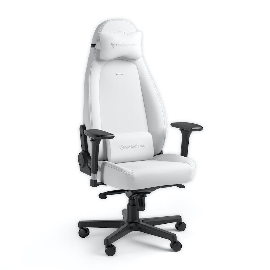 Ігрове крісло Noblechairs ICON високотехнологічна штучна шкіра, білий на малюнкі №6