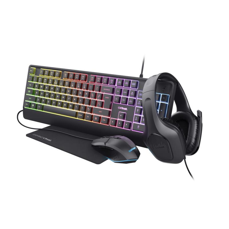 KEYBOARD +MOUSE GXT792 QUADROX/4-IN-1 BUNDLE ENG ..