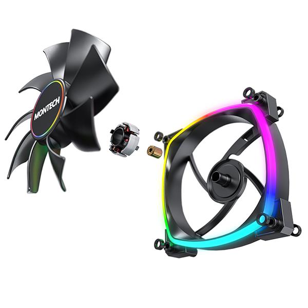 Корпусний вентилятор 140MM AX140 PWM BLACK MONTECH на малюнкі №7