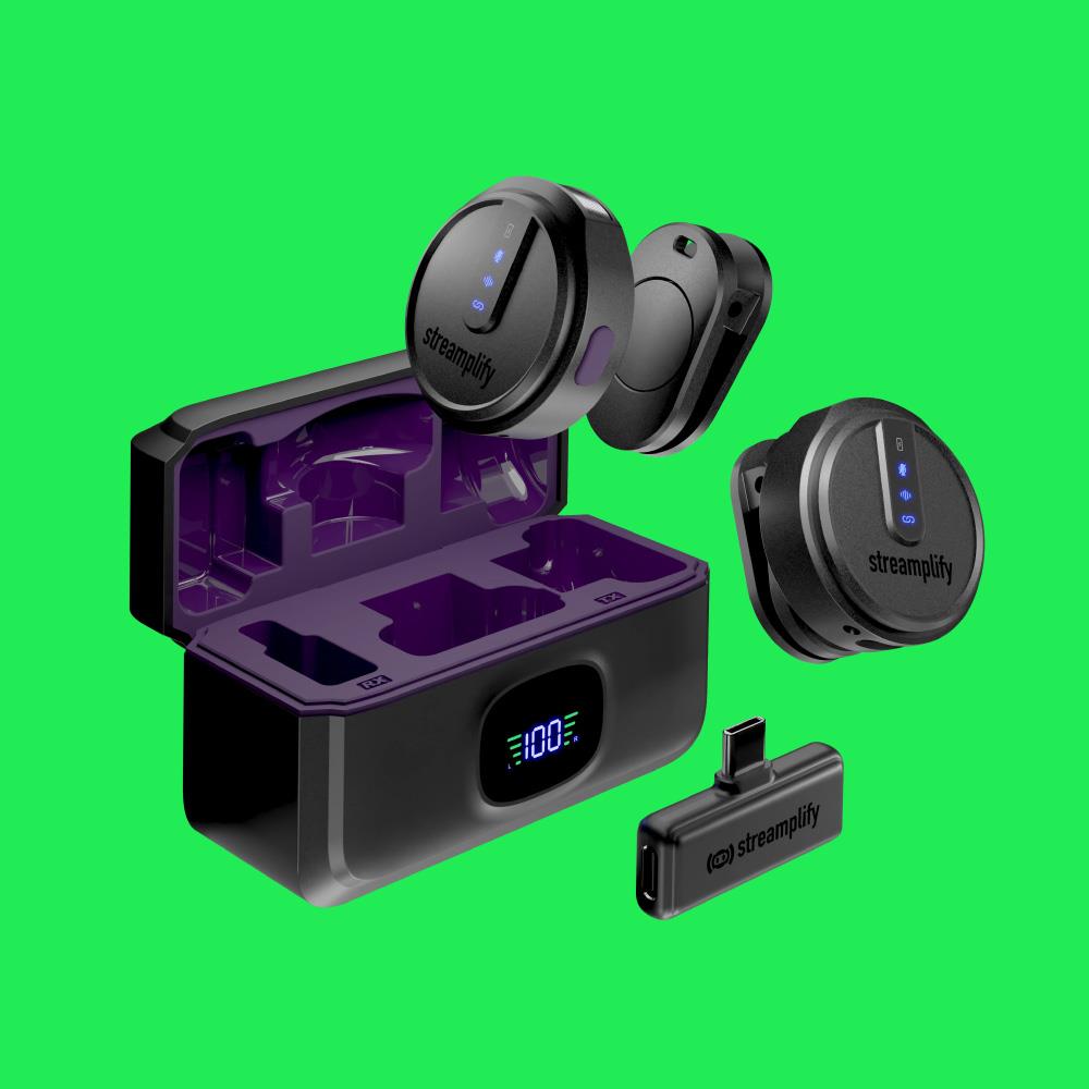 Мікрофон петличний бездротовий Streamplify MIC GO-48-WL, чорний на малюнкі №8