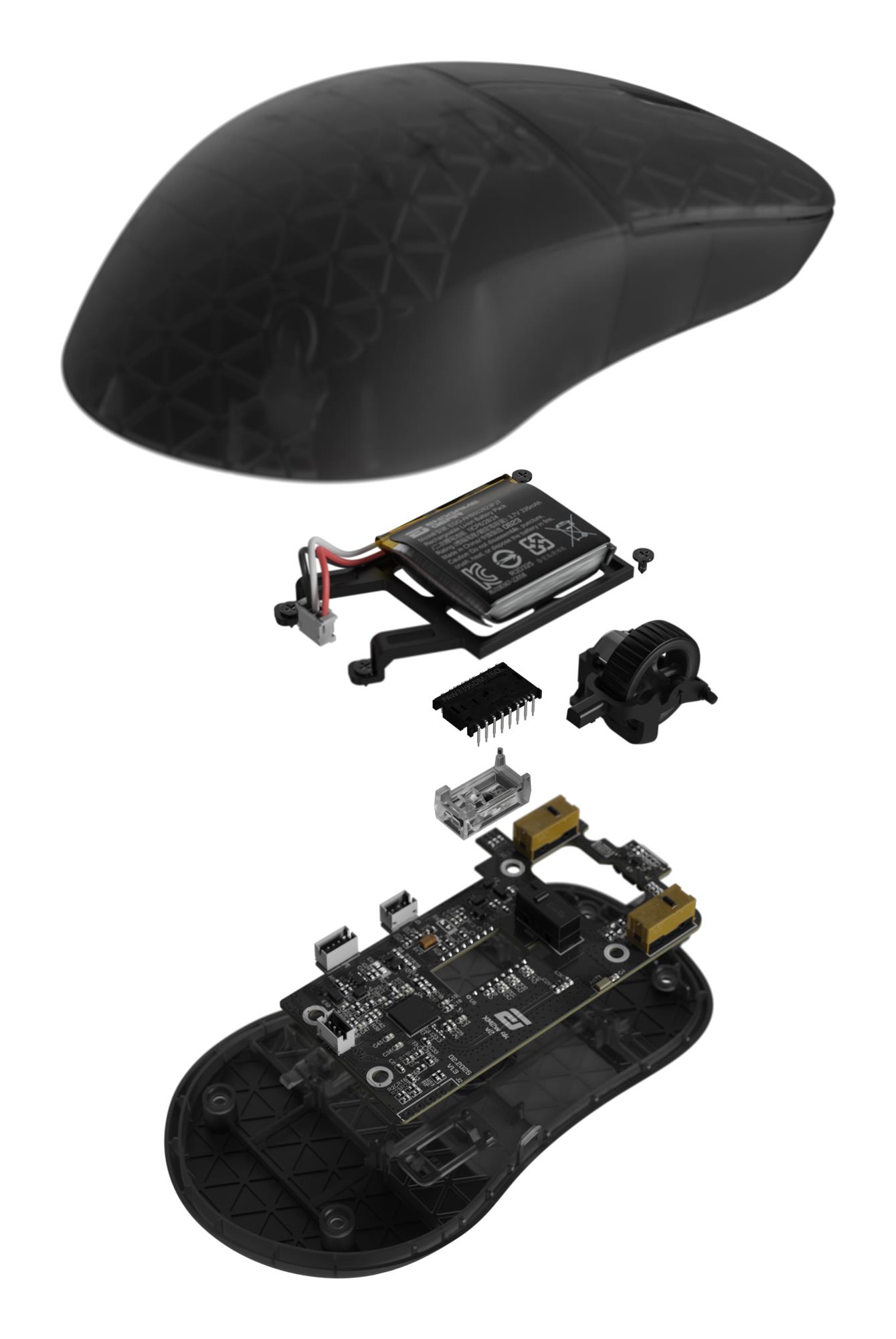 Миша ігрова бездротова Endgame Gear XM2w 4k v2, чорний (прозорий) на малюнкі №16