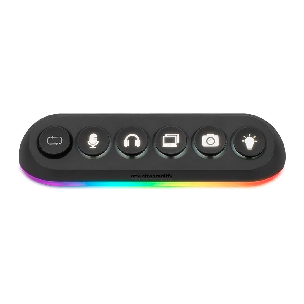 USB-Хаб Streamplify HUB DECK 5-RGB-EU-F, чорний на малюнкі №1