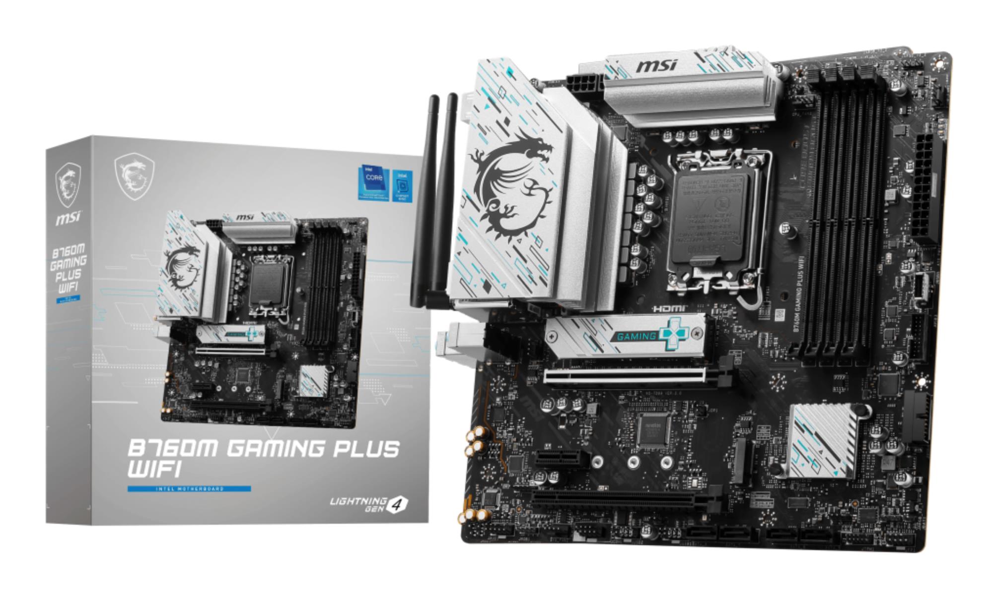 Mainboard|MSI|Intel B760 Express|LGA1700|Micro-ATX|Memory DDR5|Memory slots 4|B760MGAMINGPLUSWIFI