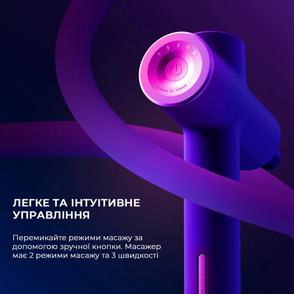 Масажер YUNMAI Massage Gun Prime 2 YMFG-M418 (Чорний) дивитися зображення № 11