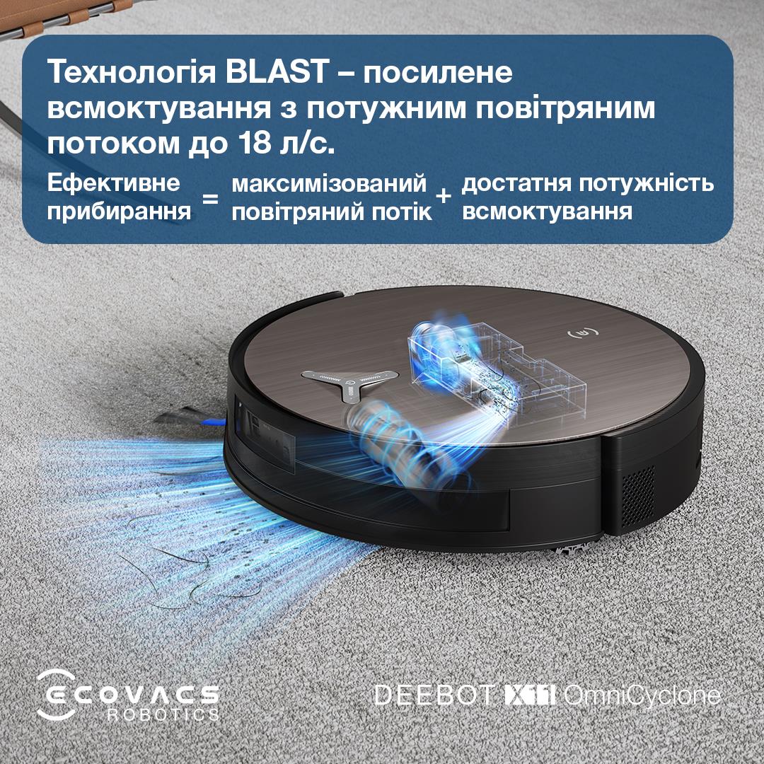 Робот-пилосос DEEBOT X11 OMNICYCLONE ECOVACS на малюнкі №17
