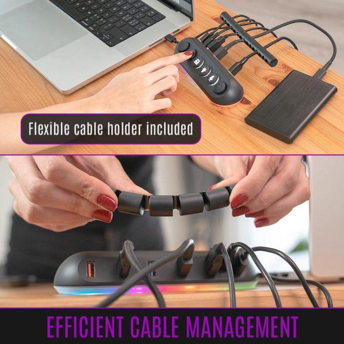 USB-Хаб Streamplify HUB DECK 5-RGB-EU-F, чорний на малюнкі №6