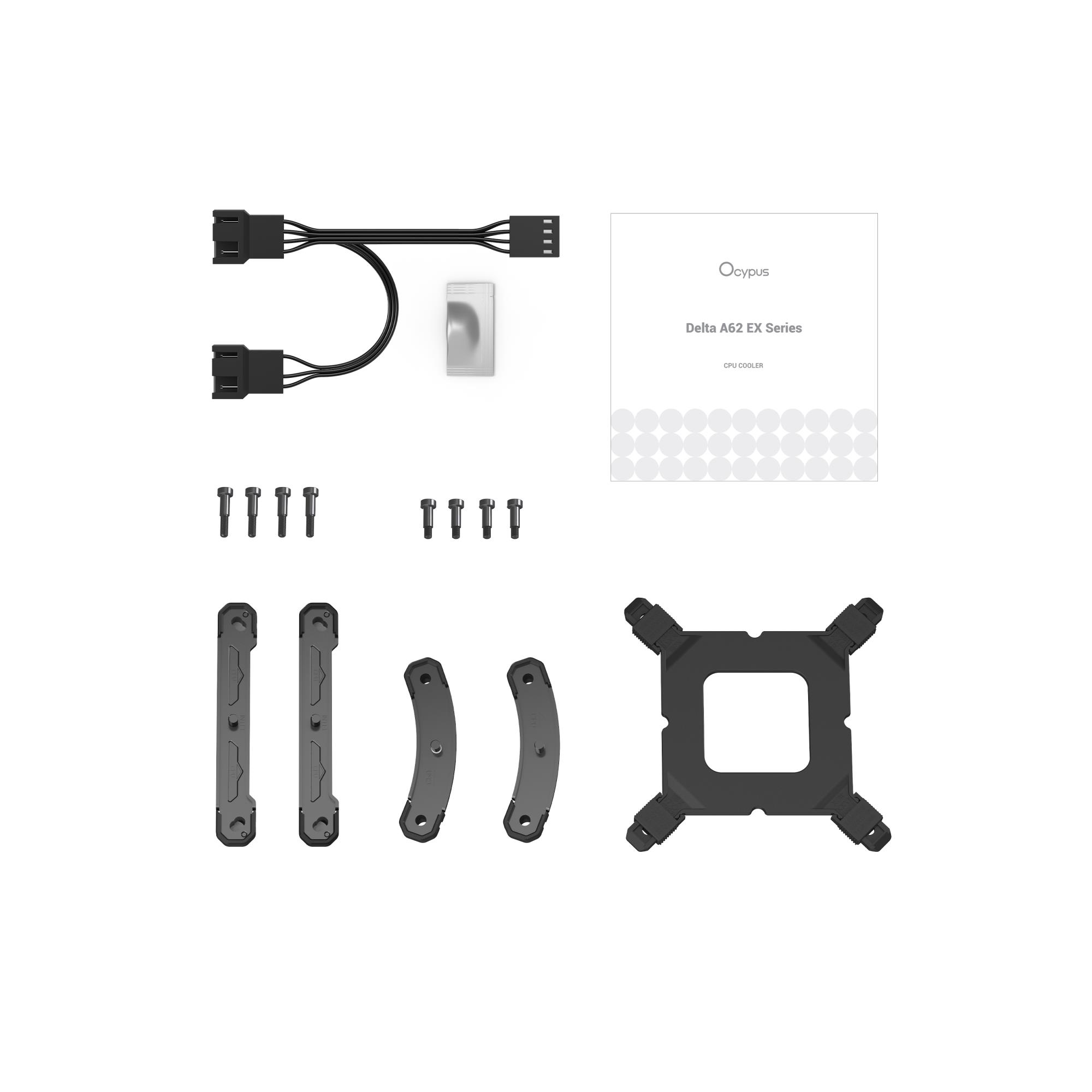 Система охолодження для компютерного процесора DELTA A62 EX BK DIGITAL (DELTA-A62-BK2NNWD00E-GL) OCYPUS на малюнкі №8