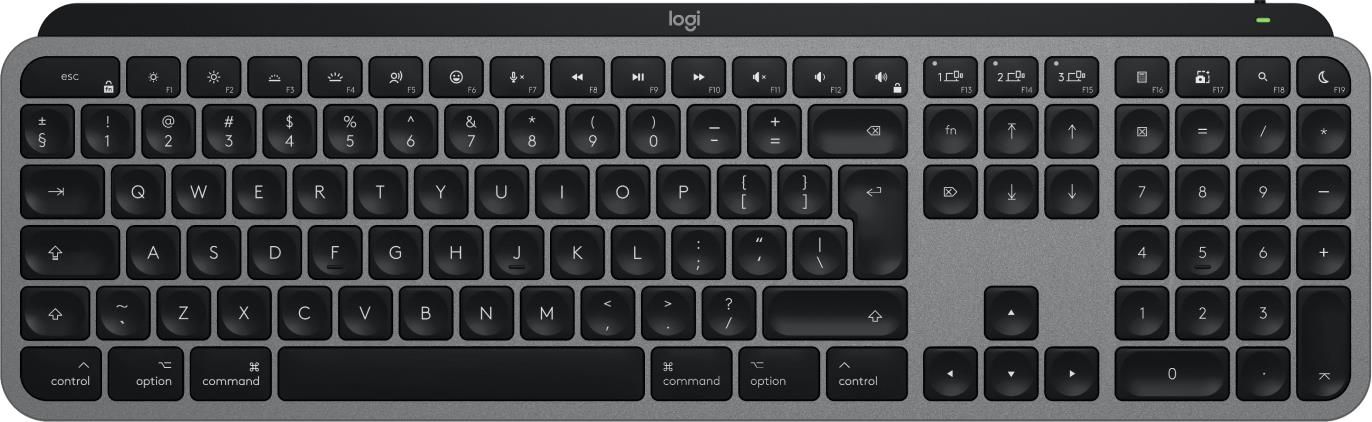 Keyboard Wrl Mx Keys S Mac/Space Grey 920-011637 Logitech