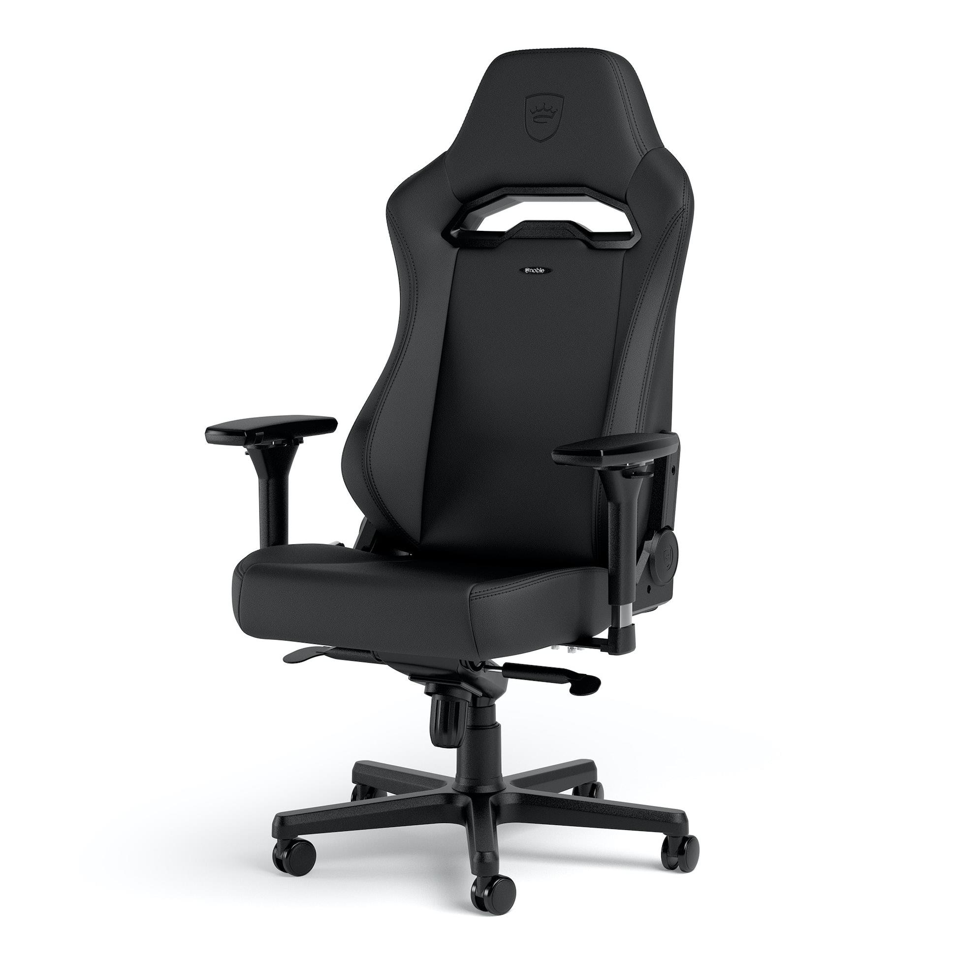 Ігрове крісло Noblechairs HERO ST високотехнологічна штучна шкіра, чорний на малюнкі №1