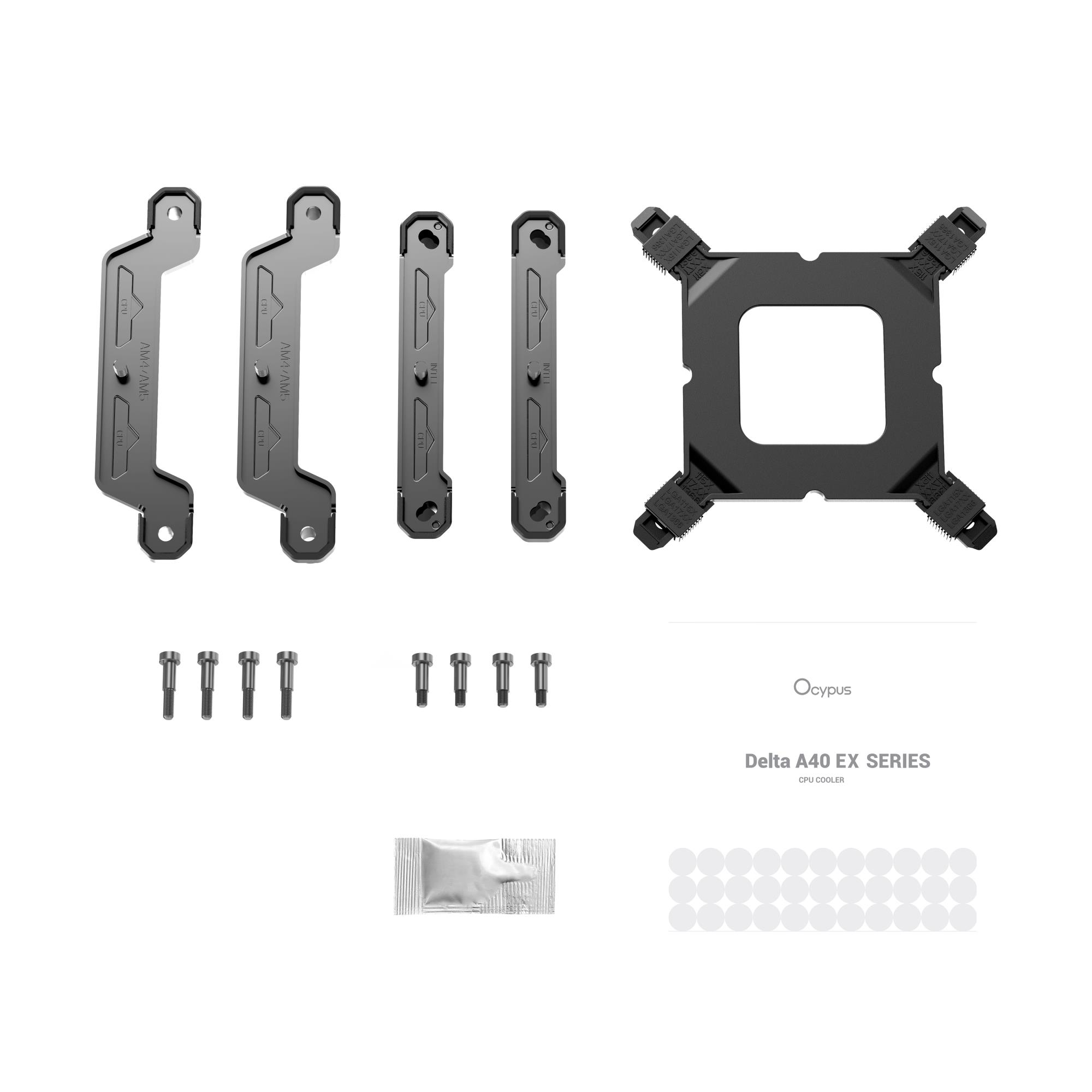 Система охолодження для компютерного процесора DELTA A40 EX BK ARGB (DELTA-A40-BK1NAWN00E-GL) OCYPUS на малюнкі №10