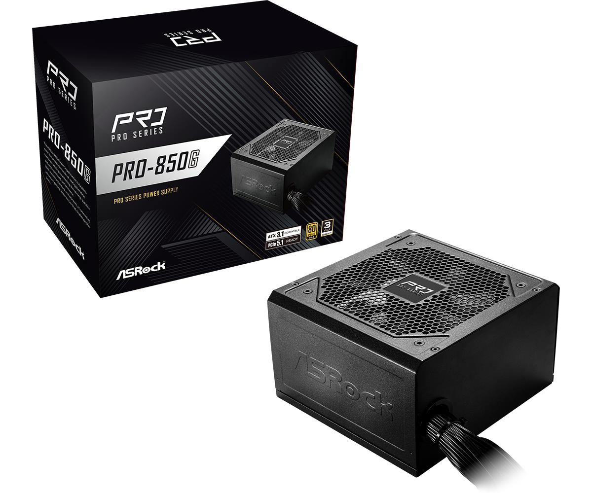 Power Supply|ASROCK|ATX|PC|100 – 240 V|850 W|PRO-850G