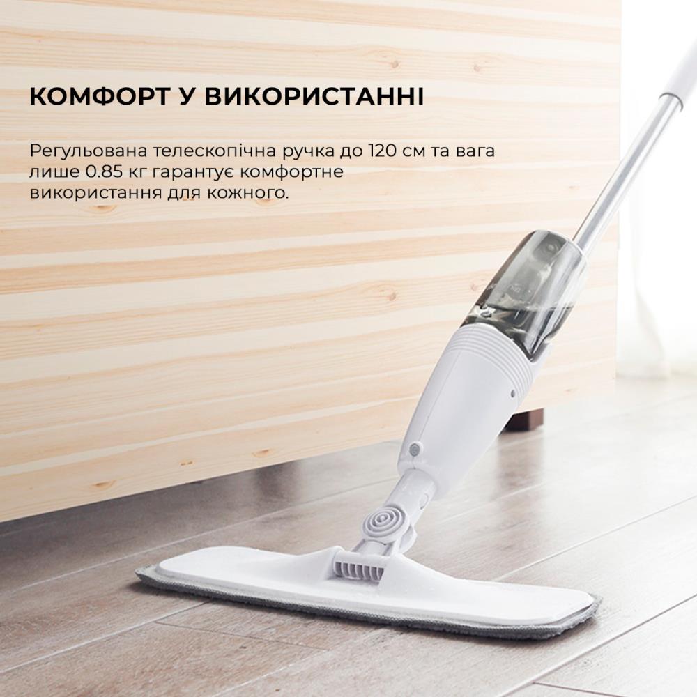 Підлогонатирач/Швабра з роспилювачем Xiaomi Deerma Spray Mop White (TB500) на малюнкі №11
