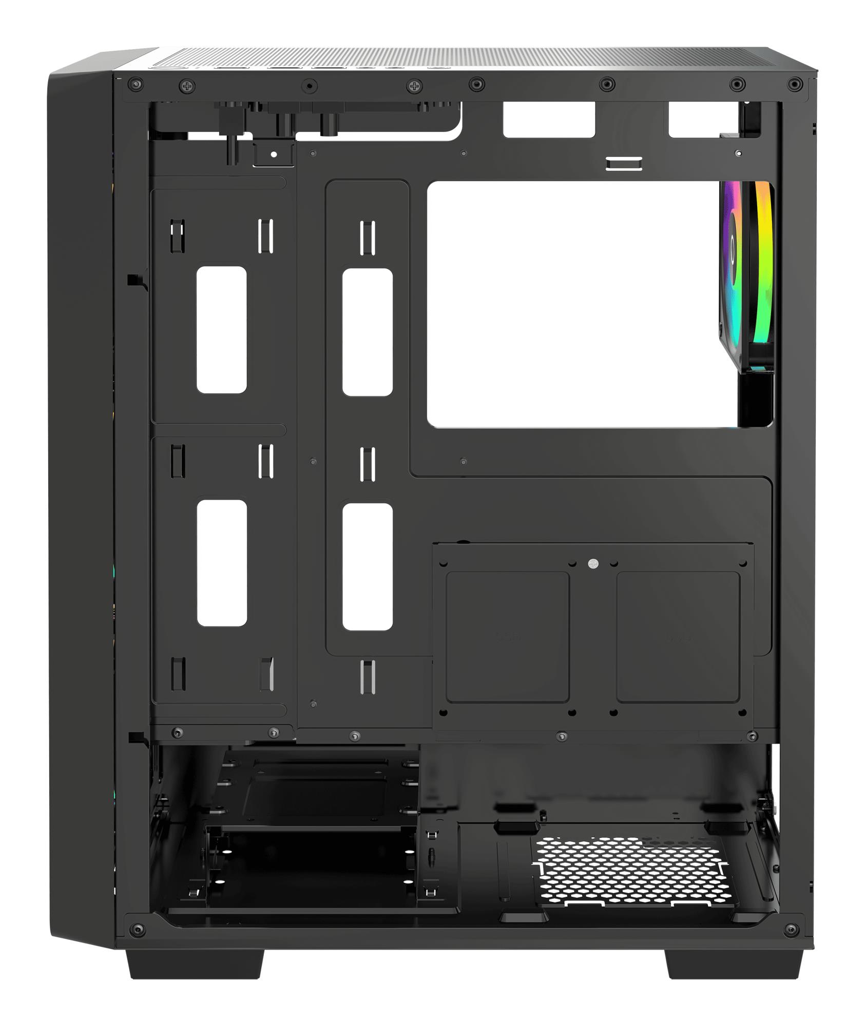 Корпус для компютера ATX W/O PSU GAMMA C60 BK ARGB (GAMMA-C60-BKG400XX-GL) OCYPUS на малюнкі №7
