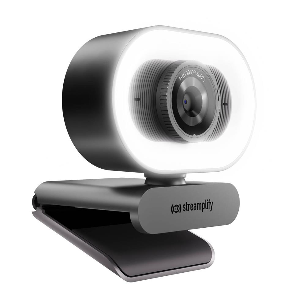 Веб-камера Streamplify CAM PLUS-FHD-2M60-LIGHT, чорний на малюнкі №1