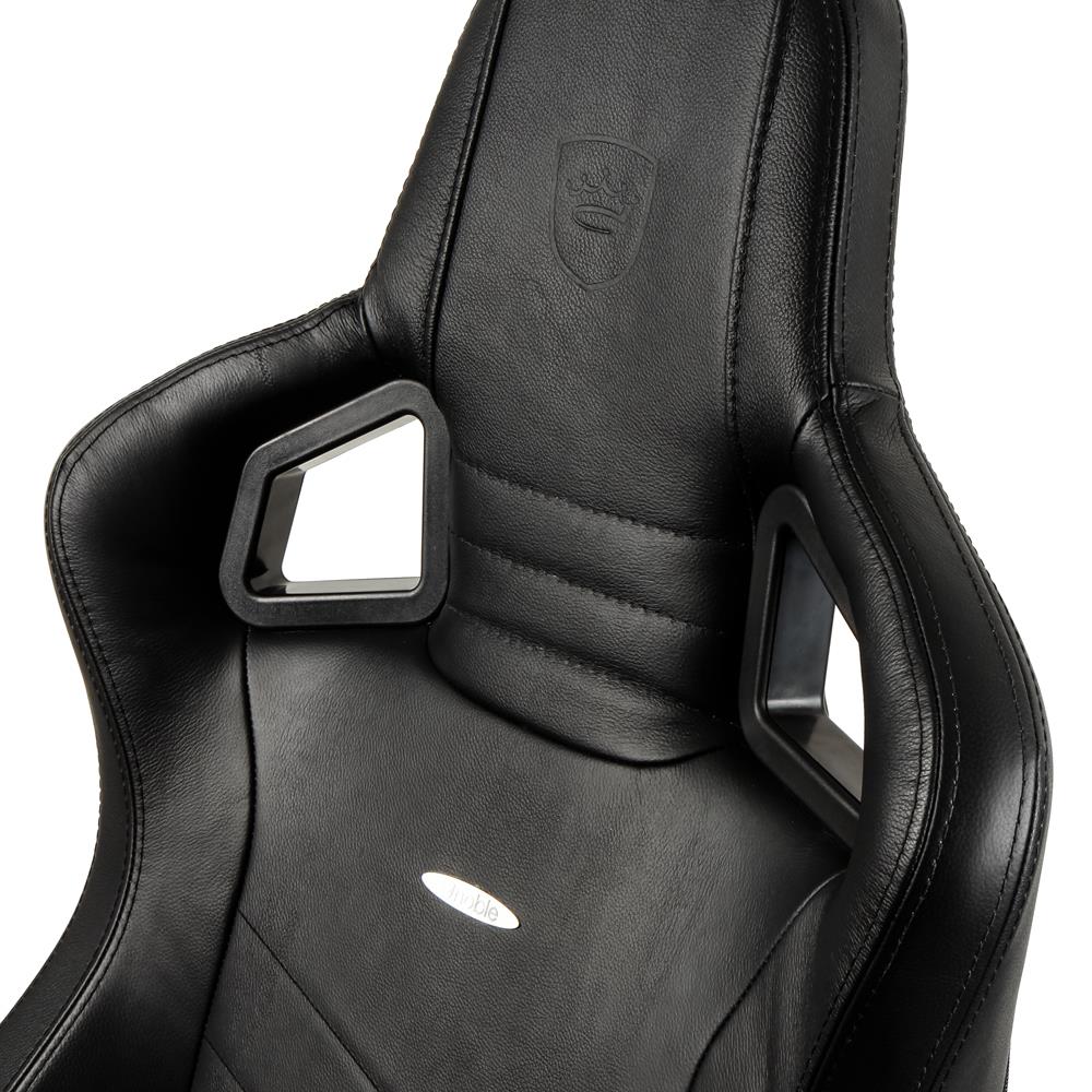 Ігрове крісло Noblechairs EPIC натуральна шкіра, чорний на малюнкі №19