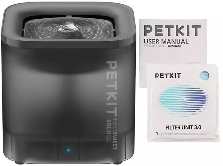 Поїлка PETKIT Eversweet SOLO SE Smart Pet Drinking Fountain P4103S GREY (Чорний) дивитися зображення № 3