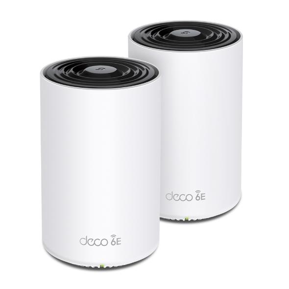 Wireless Router|TP-LINK|Wireless Access Point / Router|2-pack|5400 Mbps|Mesh|Wi-Fi 6e|3×10/100/1000M|Number of antennas 4|DECOXE75(2-PACK)