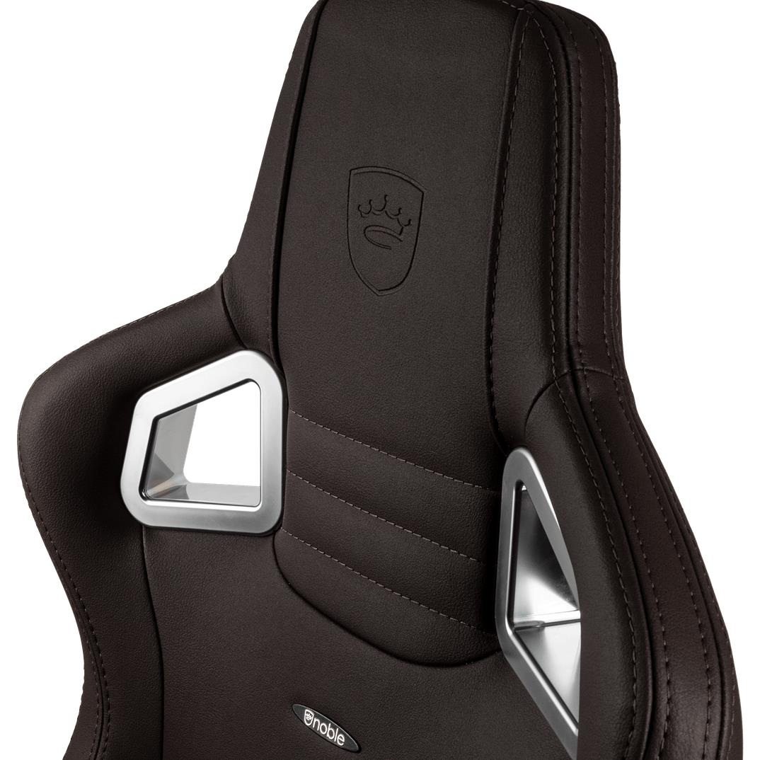 Ігрове крісло Noblechairs EPIC високотехнологічна штучна шкіра, коричневий на малюнкі №6