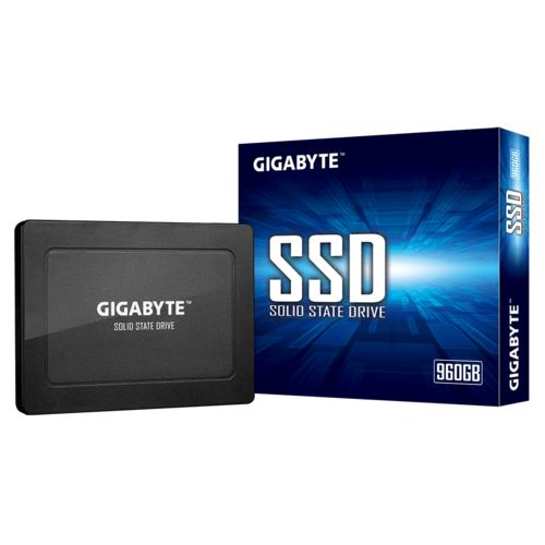 SSD|GIGABYTE|960GB|SATA 3.0|3D NAND|Write speed 500 MBytes/sec|Read speed 550 MBytes/sec|2,5"|MTBF 2000000 hours|GP-GSTFS31960GNTD-V