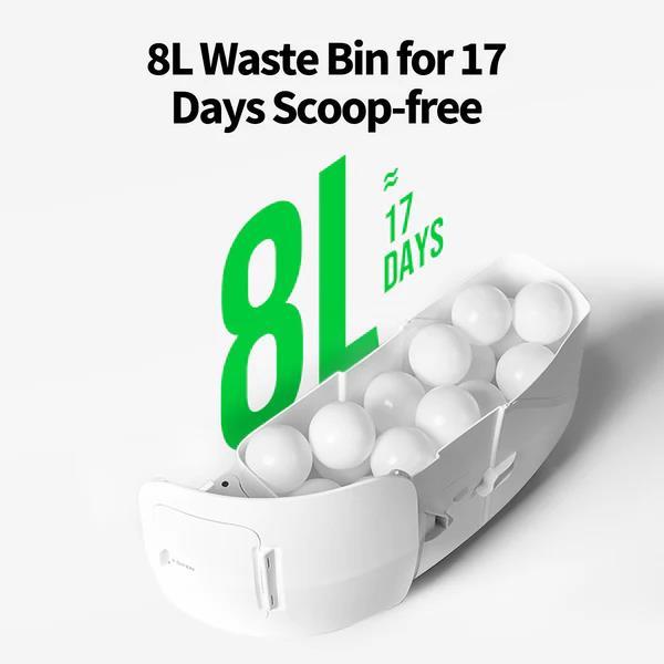 Смарт лоток PETKIT PUROBOT MAX PRO with cam self clean P9904 (Білий) дивитися зображення № 5