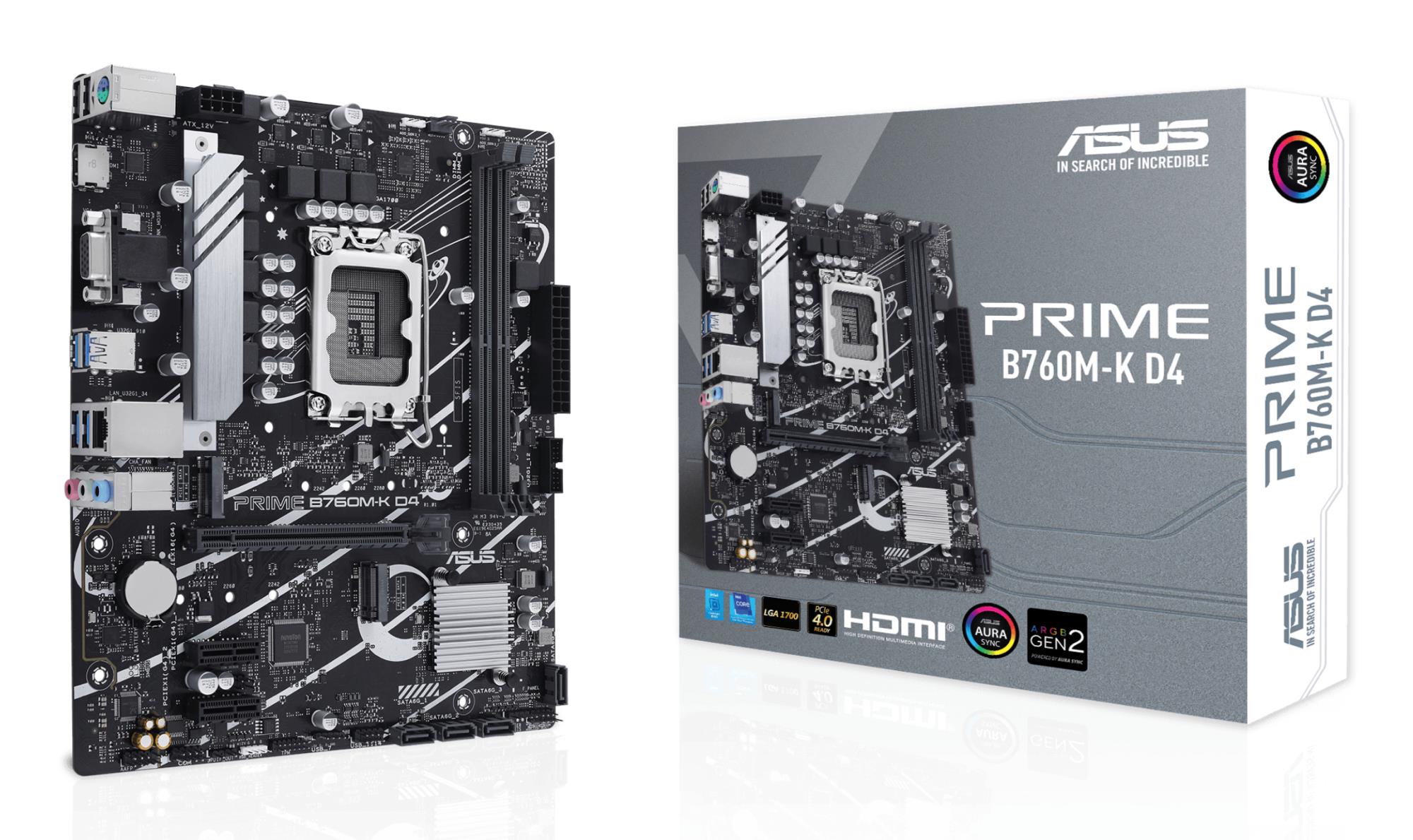 Motherboard B760 S1700 mATX/Prime B760M-K D4 ASUS