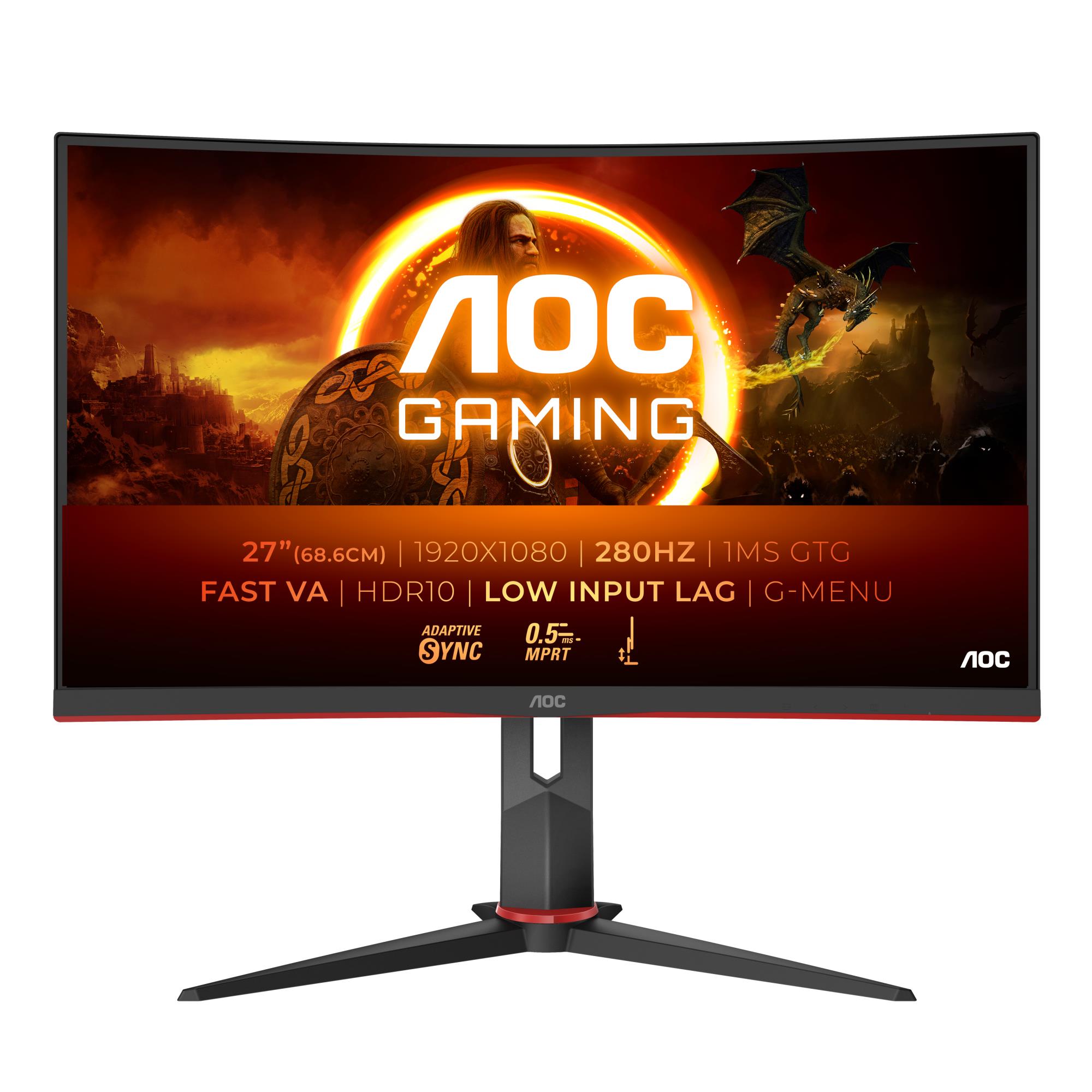 LCD Monitor|AOC|C27G2Z3/BK|27"|Gaming/Curved|Panel VA|1920x1080|16:9|240Hz|Matte|1 ms|Tilt|C27G2Z3/BK
