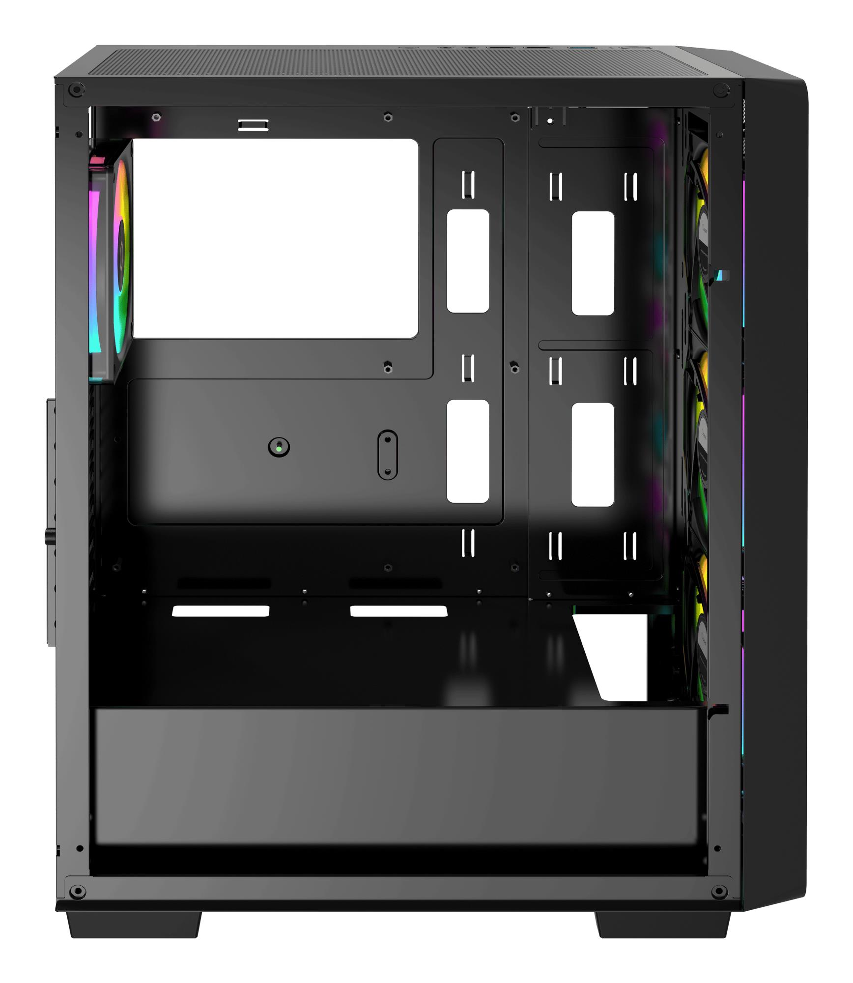 Корпус для компютера ATX W/O PSU GAMMA C60 BK ARGB (GAMMA-C60-BKG400XX-GL) OCYPUS на малюнкі №6