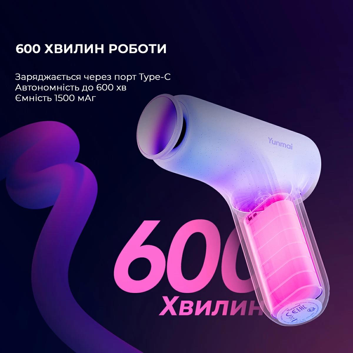 Масажер YUNMAI Massage Gun mini 2 YMFG-M356 дивитися зображення № 7