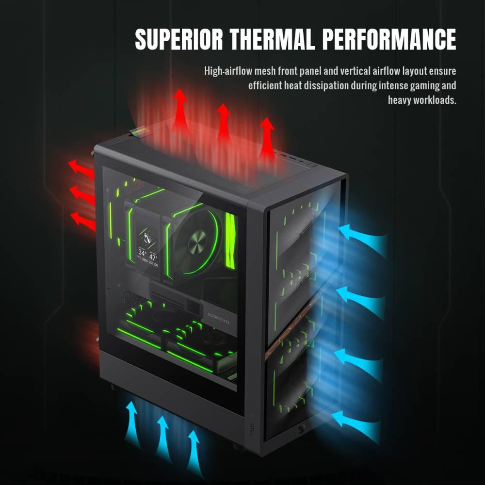 Корпус для компютера ATX W/O PSU AERIS 330 MB GAMEMAX на малюнкі №12