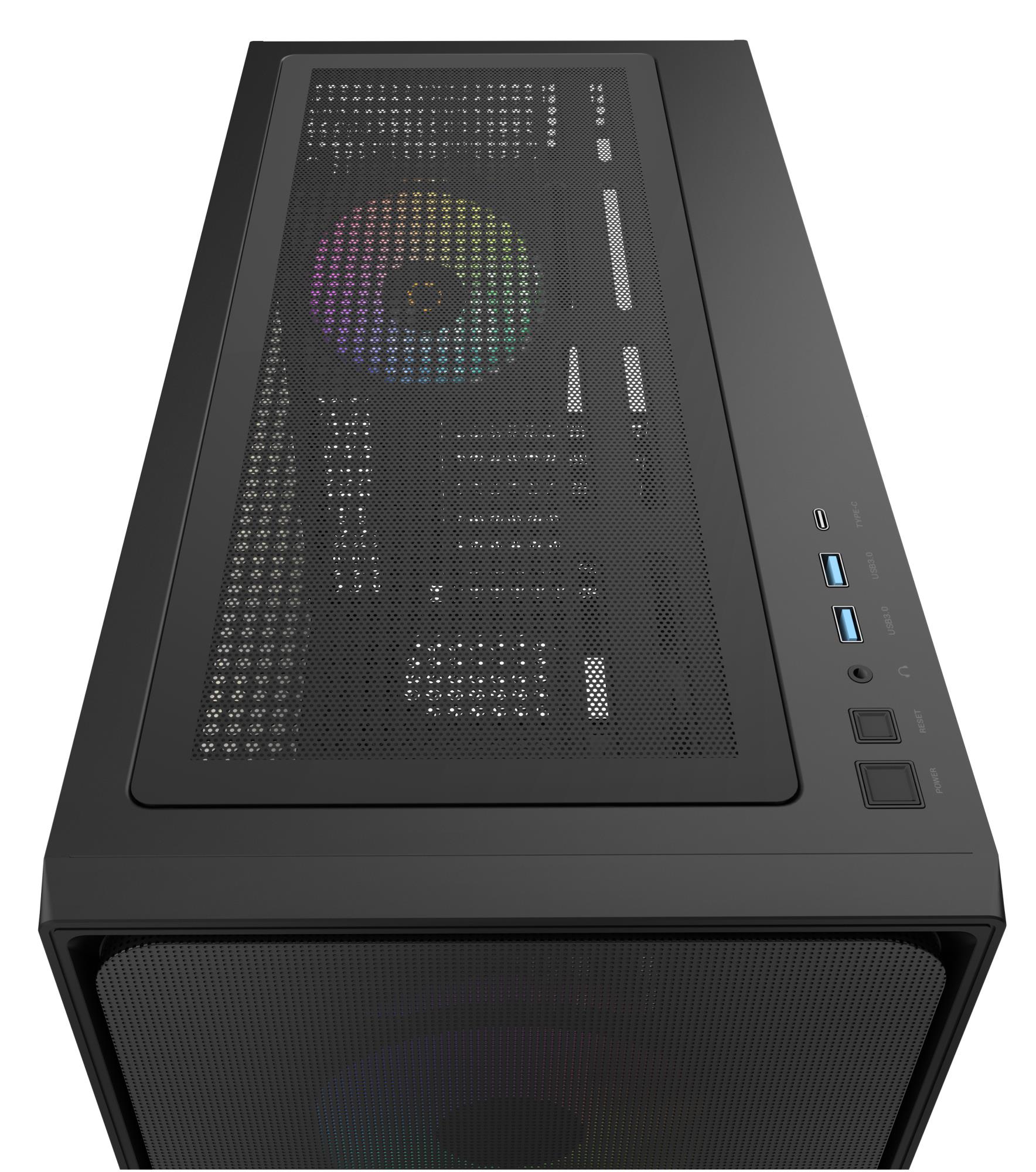 Корпус для компютера ATX W/O PSU DELTA C70 BK ARGB (DELTA-C70-BKG400XX-GL) OCYPUS на малюнкі №5