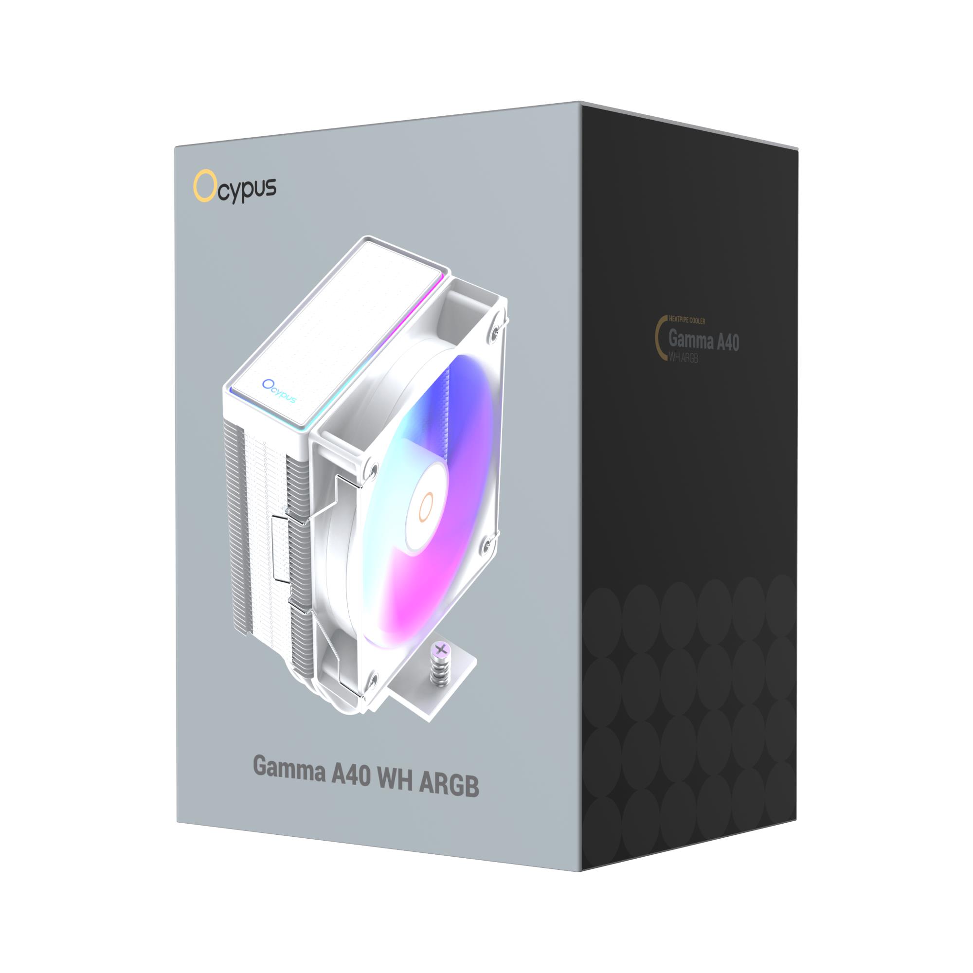 Система охолодження для компютерного процесора GAMMA A40 WH ARGB (GAMMA-A40-WH1AAWN00X-GL) OCYPUS на малюнкі №9