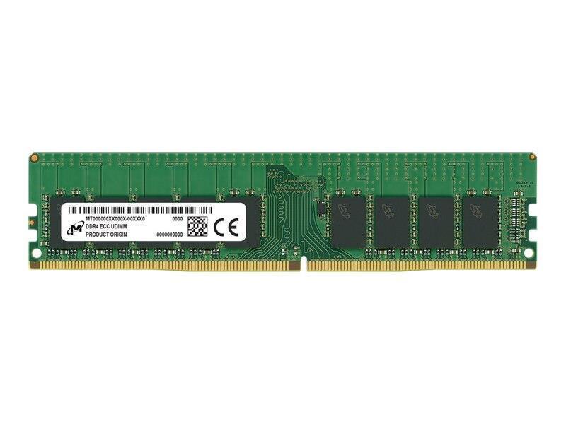 Server Memory Module | MICRON | DDR4 | 16GB | UDIMM/ECC | 3200 MHz | CL 22 | 1.2 V | MTA9ASF2G72AZ-3G2R