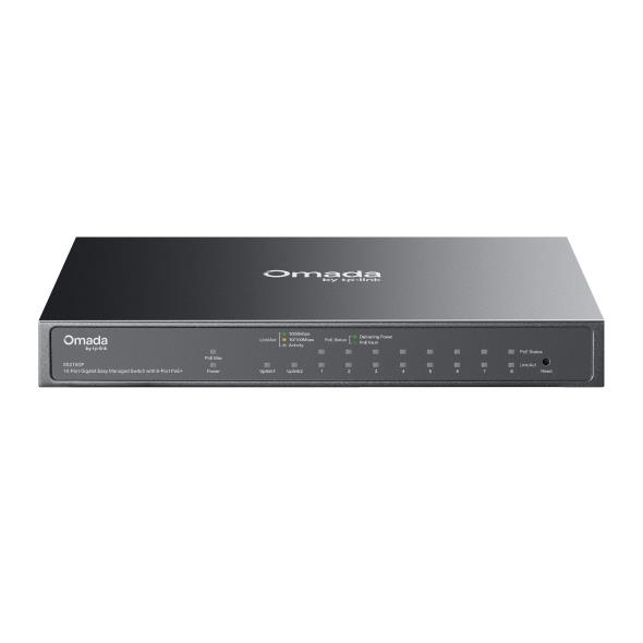 NET SWITCH 10PORT 10/100/1000M/OMADA ES210GP TP-LINK на картинке №1