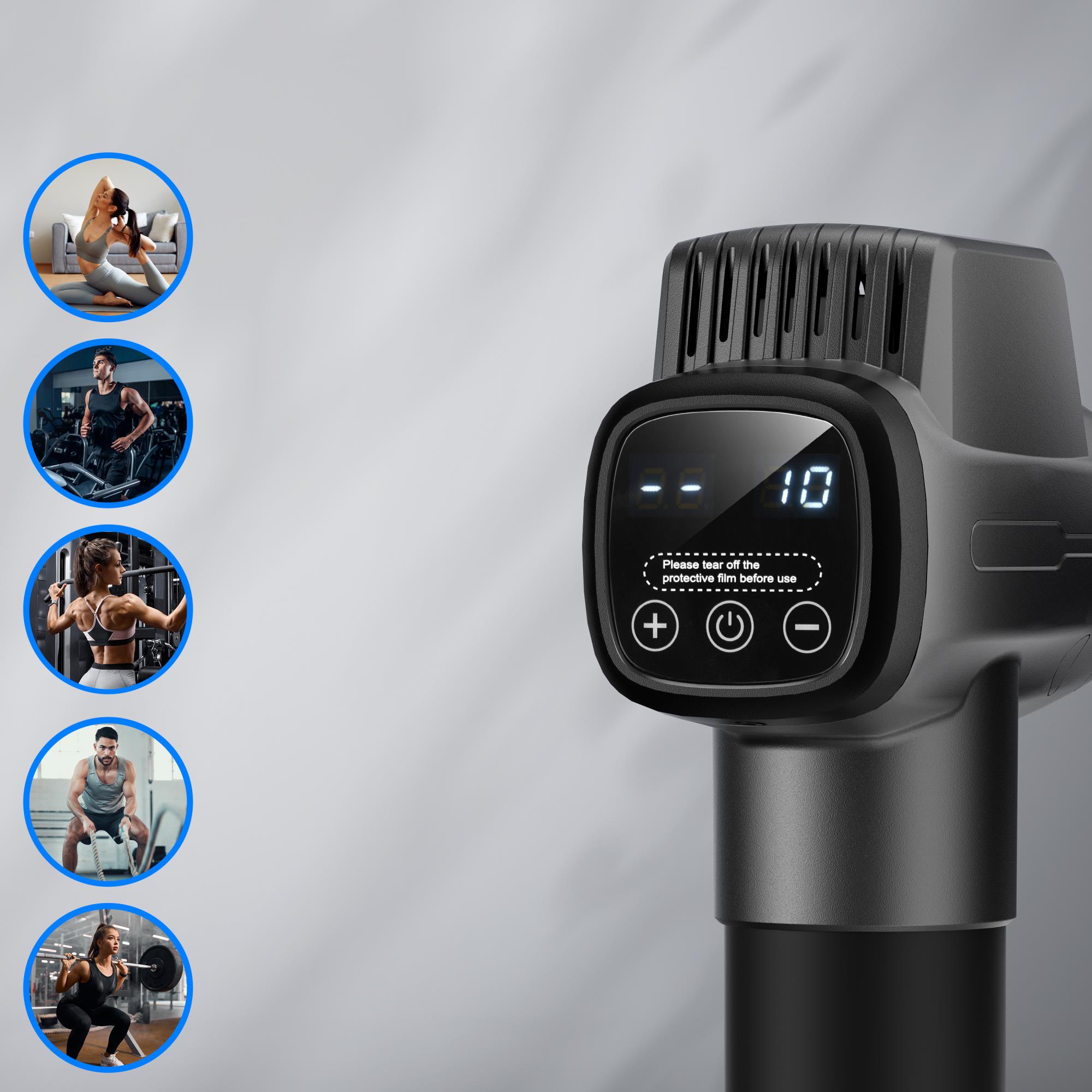 Масажер перкусійний ручний Naipo (NPMGUN-006) на малюнкі №6