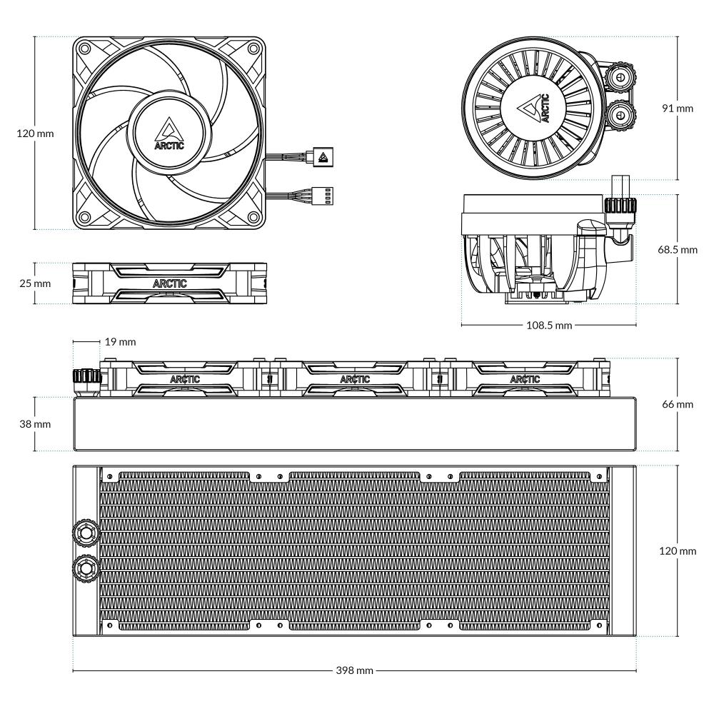 Система охолодження для комп’ютерного процесора ACFRE00180A ARCTIC на малюнкі №8