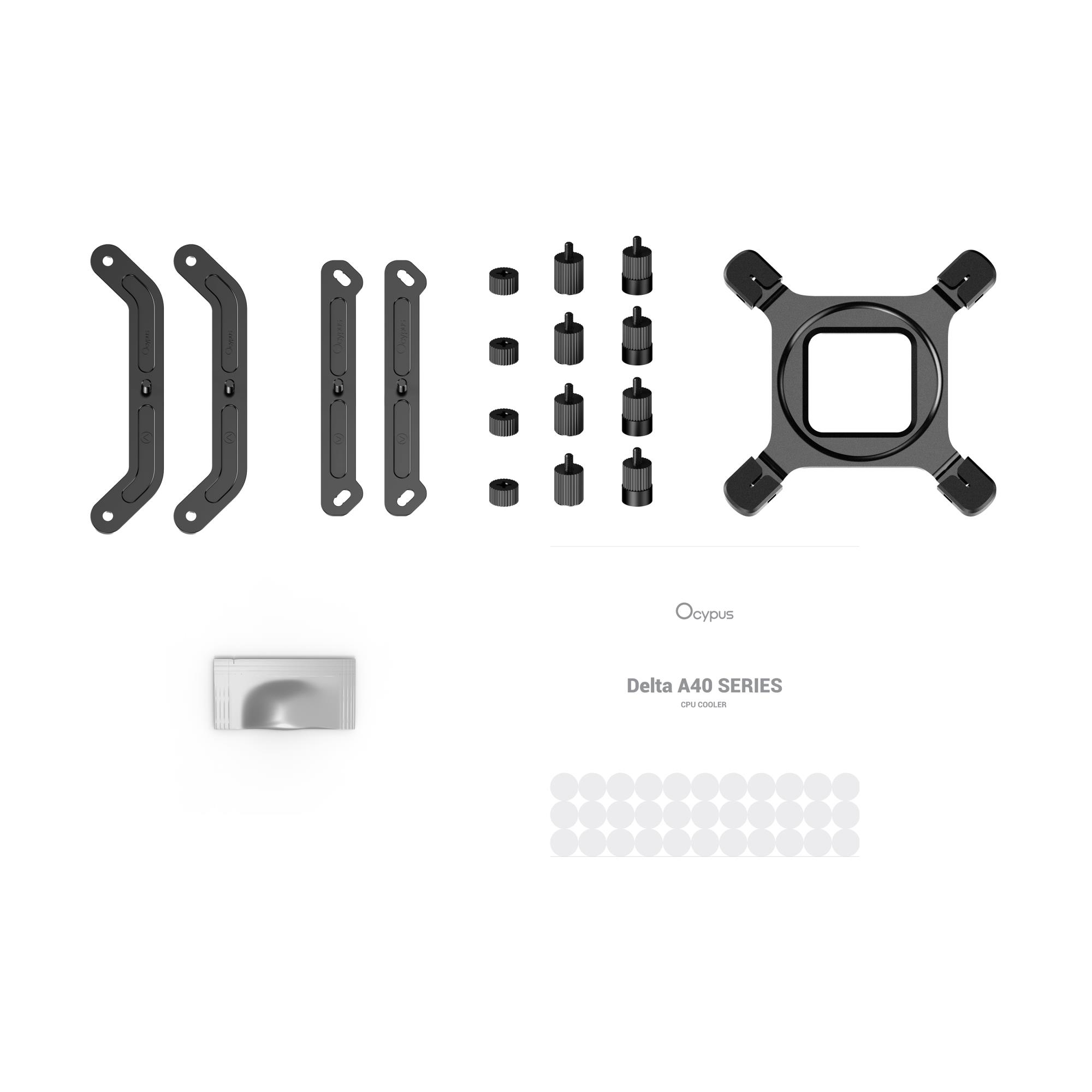 Система охолодження для компютерного процесора DELTA A40 ELITE BK (DELTA-A40-BK1NNWN00E-GL) OCYPUS на малюнкі №10